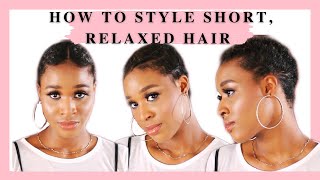 How To Style Short, Relaxed Hair Yourself Without Heat