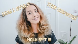 How I Style My Frizzy Thick Coarse Hair