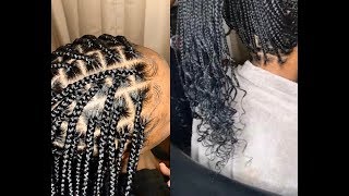 How To Do Knotless Box Braids/Curly Ends/Detailed!