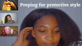 How To Prep Relaxed Hair For Protective  Styles