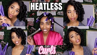 Curls Without Heat Overnight| Easy Hassle Free Curls On Relaxed Hair!!!