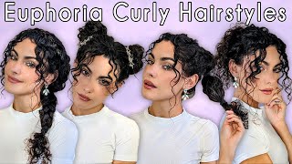 Easy Euphoria Curly Hairstyles With Bebonia Curly Hair Extensions | Alya Amsden