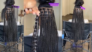 Extended Length Knotless Box Braids With Curly Ends | Beginner Friendly | Very Detailed |