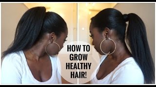How To Grow Long Healthy Relaxed Hair!