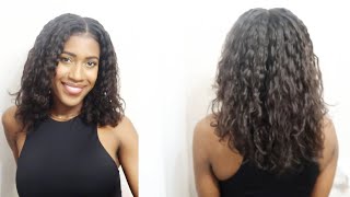 Relaxed Hair Routine | How To Do Braidout On Relaxed Hair