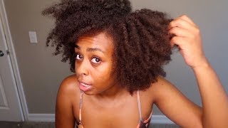 Hiding My Frizzy Edges W/ These Simple Hairstyles | Thick Natural Hair