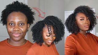 No Cornrows No Hair Out | Easy Crochet Braids Install For $6 | X-Pression Waterwave Fro Twist