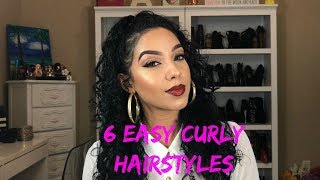 6 Easy Curly Hairstyles | Ashley Elissa