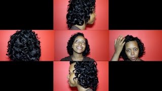 Bantu Knot Out/Heatless Curls ***On Relaxed Hair***