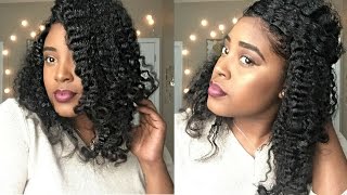 No Heat November | Braid Out On Relaxed Hair