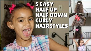 5 Easy Half Up Half Down Curly Hairstyles