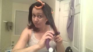 Heatless Curls With Flexi Rods On Relaxed Hair