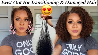 How To Get A Perfect Twist Out On Transitioning & Damaged Hair