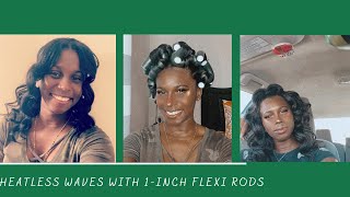 Heatless Waves With 1-Inch Flexi Rods | Relaxed Hair