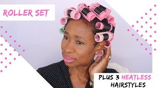 How To | Heatless Curls | Short Relaxed Hair