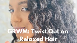 Grwm: Twist Out On Relaxed Hair | Kstikesdesigns