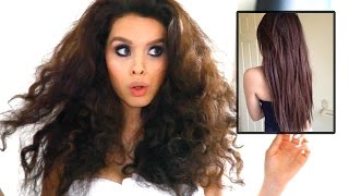 Straight Hair Without Heat!! (Curly Hair Tutorial)