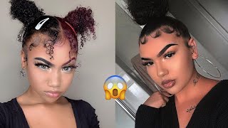 ✨️Natural Curly Hairstyles With Slayed Edges 2022✨️ Curly Hair Hairstyles✨️#Iamskylarmarie