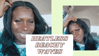 Heatless Beachy Waves | Relaxed Hair
