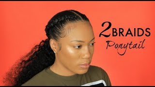 Braids Into A Curly Ponytail | Julia Hair