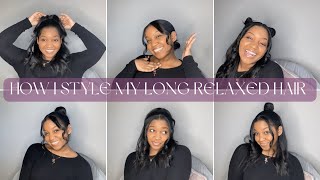 How I Style My Long Relaxed Hair (Part Two) ‍♀️
