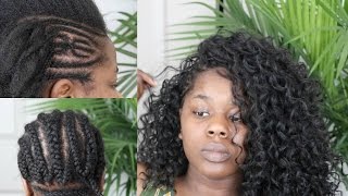 How To || Big Curly Crochet With Exposed Side Braids - Freetress Gogo Braid || Theadetomi