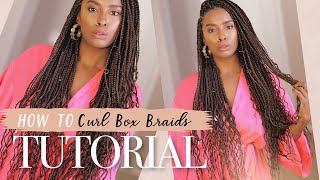 How To Curl The Ends Of Braids For Goddess Braids