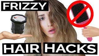 24 Insanely Easy Frizzy Hair Hacks