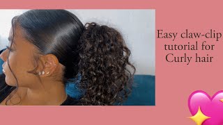 Claw-Clip Tutorial For Curly Hair