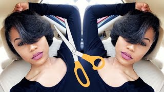 Styling My Super Short Relaxed Hair | Hair Update