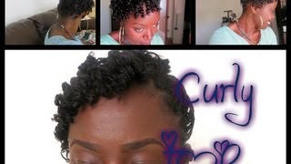 Natural Hair: Curly Top: Roller Set On Mini Braids