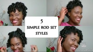 Hairstyles For Relaxed Hair Using Perm Rods