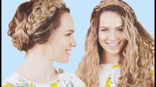 Braided Hairstyles For Curly Hair Tutorial - Kayleymelissa