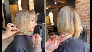 How To Cut A Perfect Short Bob Haircut Step By Step Tutorial