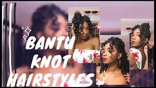 Bantu Knot Hairstyles (Relaxed Hair!!) Summer Looks