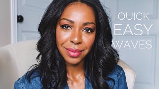 Quick, Easy Waves Tutorial - Relaxed Hair | Style Domination