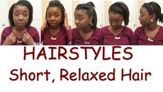 6 Hairstyles For Short Relaxed Hair