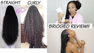 How To: Straight To Curly | No Heat Damage!! + Briogeo Curl Charisma Review