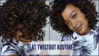How To|| Flat Twistout On Relaxed Hair