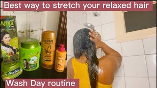 How To Stretch Your Relaxers To Minimize Breakage | Wash Day Routine | Relaxed Hair | Otismadaline