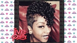 Curly Crochet Braids On Short Hair| Pre-Curled