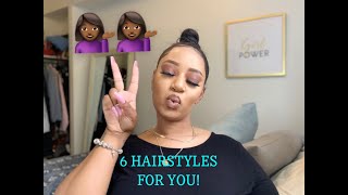 Yo Girl Tried A Thing | 6 Hairstyles For Relaxed Hair | Simone Katrina