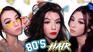 80'S Inspired Hairstyles! | Heatless & Easy
