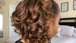 Heatless Juicy Summer Curls || Relaxed Hair || No Heat Curl Routine