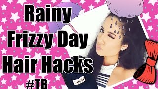 Frizzy  Rainy Day Hair Style Hacks Tb |  Lexi Noel