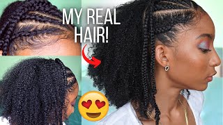 Half Up Half Down Braids With Curly Natural Hair (No Weave!) | Jaichanellie
