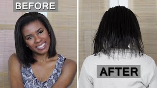 All My Hair Broke Off... Again! Going Natural? Relaxed Hair Update #5/6 | No Heat Challenge Update