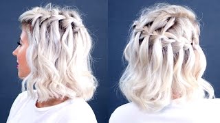 How To: Waterfall Braid Short Hair Tutorial | Milabu
