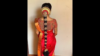 South Indian Bridal Hairstyle With Full Explanation Tamil..