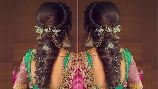 Wedding Hairstyles For Long Hair L Bridesmaid Hairstyles L Easy Party Hairstyles L Engagement Look